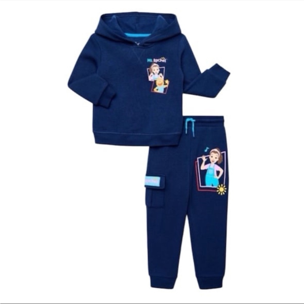 Boys 4T Ms Rachel Blue Hooded Jogger Set